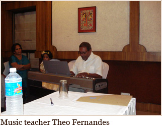Music teacher Theo Fernandes